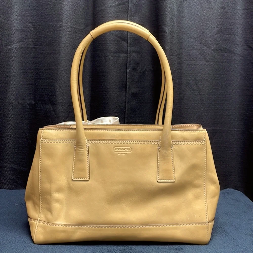 Coach F13675 Buckskin Satchel - Picture 2 of 16